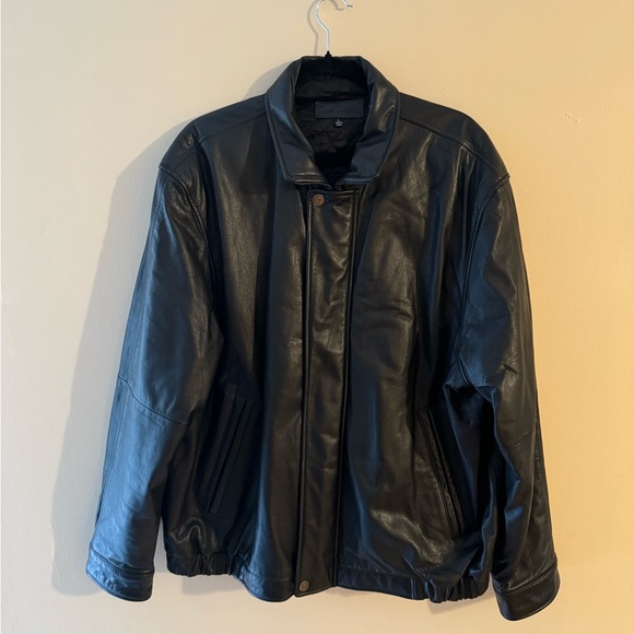 John Ashford REAL Leather Men’s Biker Jacket - Picture 1 of 9